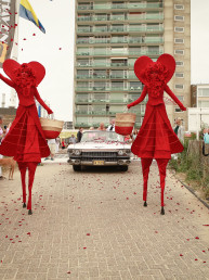 hartendiefjes hartenliefjes valentijn entertainment steltenlopers steltenact moederdag