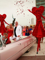 ter valentijn entertainment moederdag liefde hart sense theater steltenlopers steltlopers studio foekema ice flowers