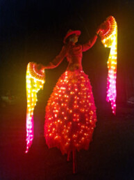 spaanse led steltenlopers verlicht ledverlichting steltenact fiesta