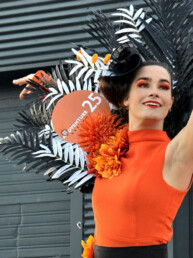 oranje steltenlopers steltenact bloemen ardventure