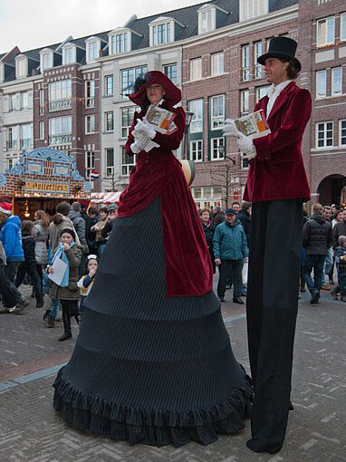 kerst steltenlopers dickens steltenact kerstanimatie entertainment