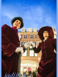 kerst dickens steltenlopers huren